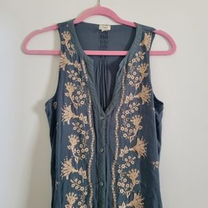 Anthropologie Tiny Brand Embroidered Dress - Size Small